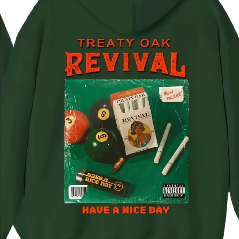 Treaty Oak Revival Hoodie in Forest Green XL